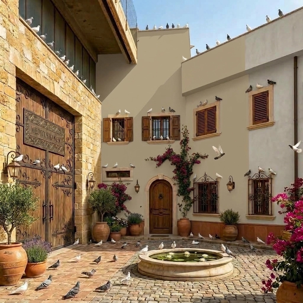 Facade design in Mediterranean Facade style — Facade by GenRoom AI