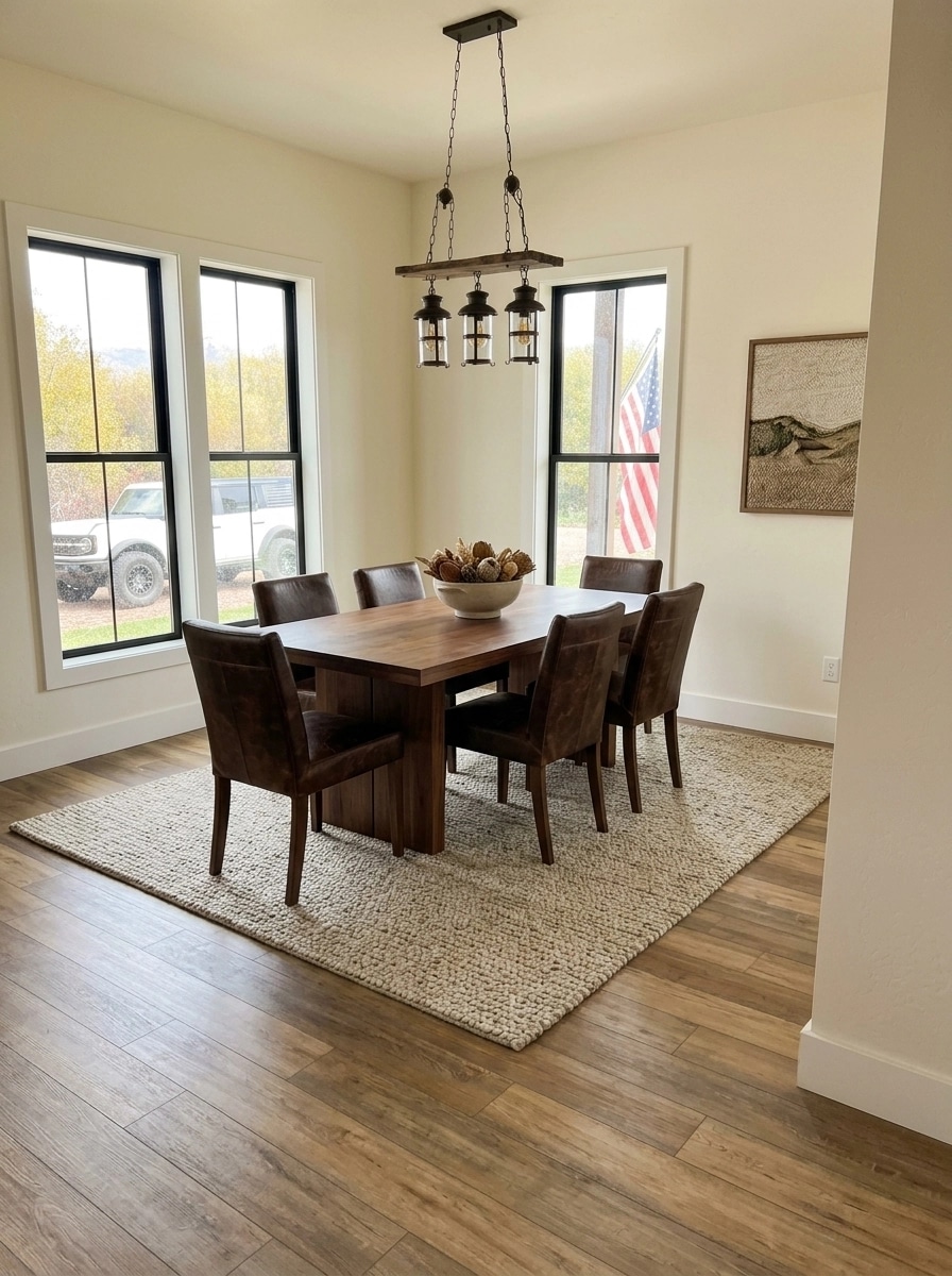 Interior design in Rustic style — dining_room by GenRoom AI