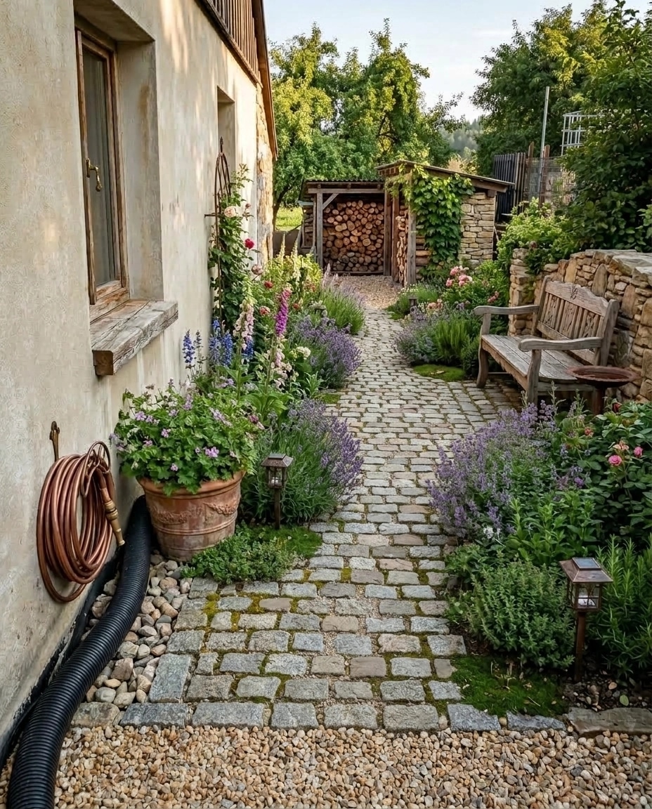 Country Rustic Garden الفناء design — yard photo by GenRoom AI