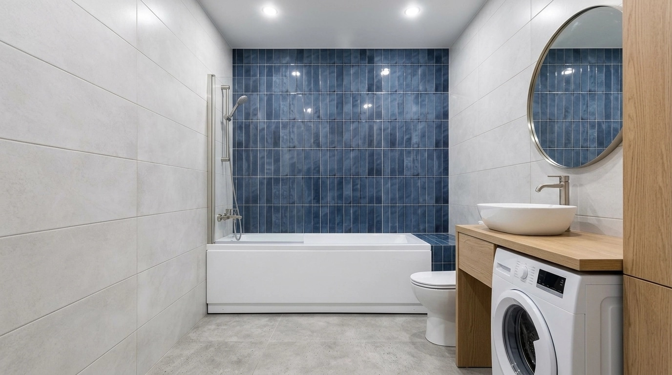 Bathroom interior in no_style style — photo by GenRoom AI