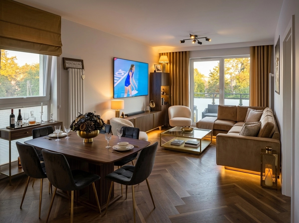Transitional Living Room design — interior photo by GenRoom AI