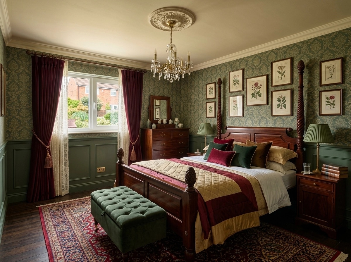 British Bedroom design — interior photo by GenRoom AI