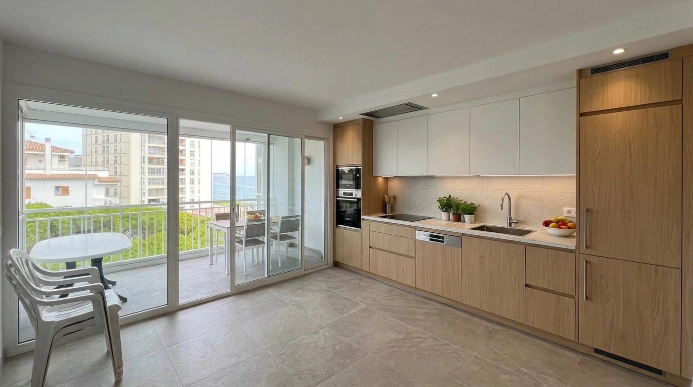 Kitchen interior in no_style style — photo by GenRoom AI