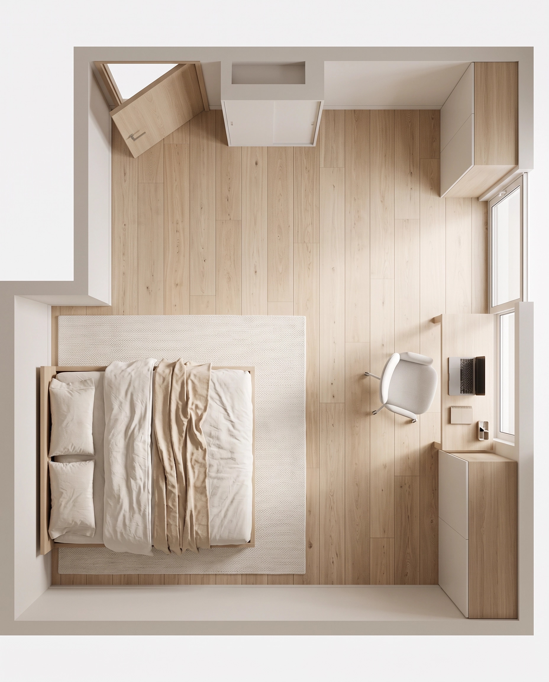 Interior design in Minimalism style — Living Room by GenRoom AI
