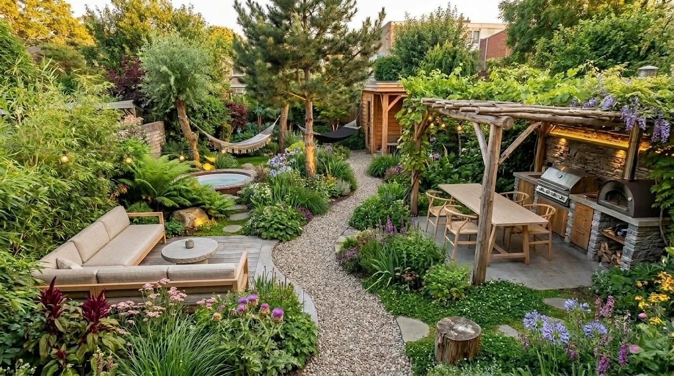 Yard design in no_style style — photo by GenRoom AI