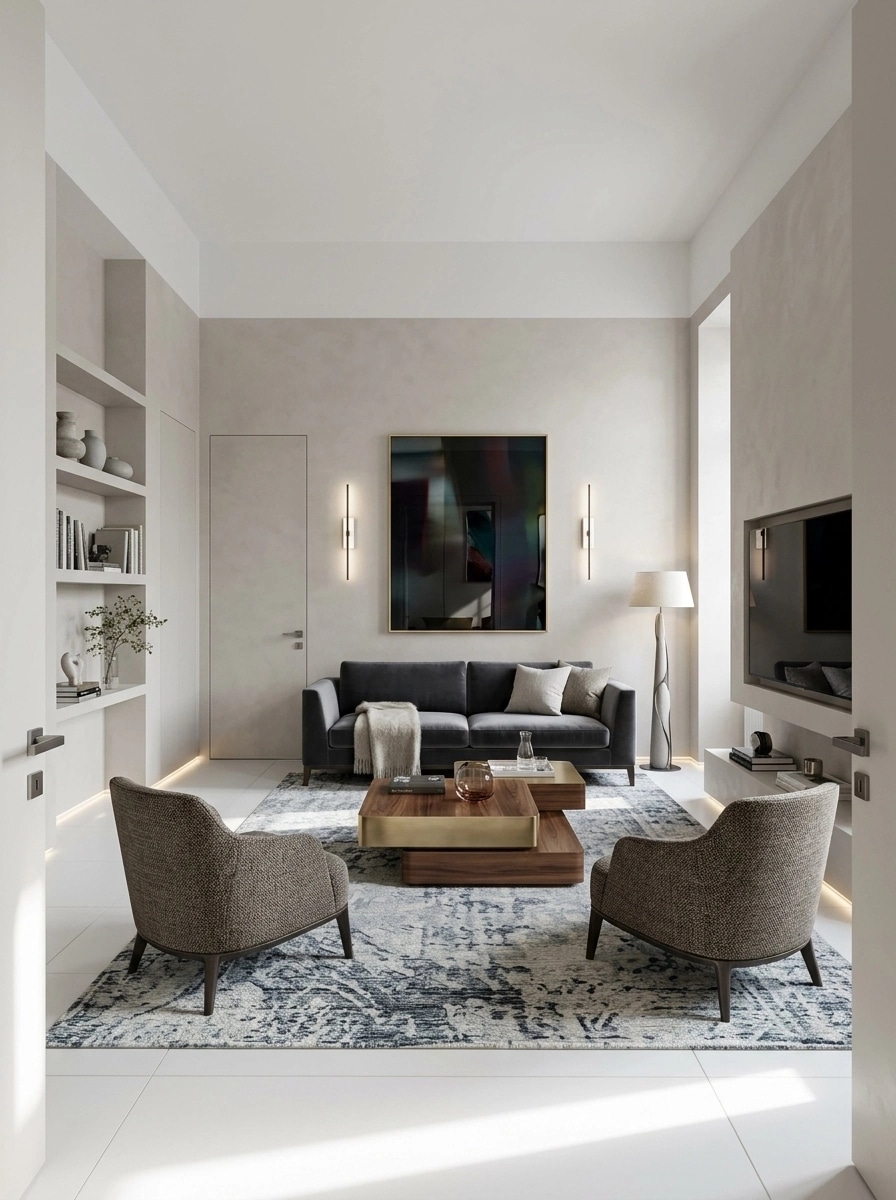 Interior design in Contemporary style — Living Room by GenRoom AI