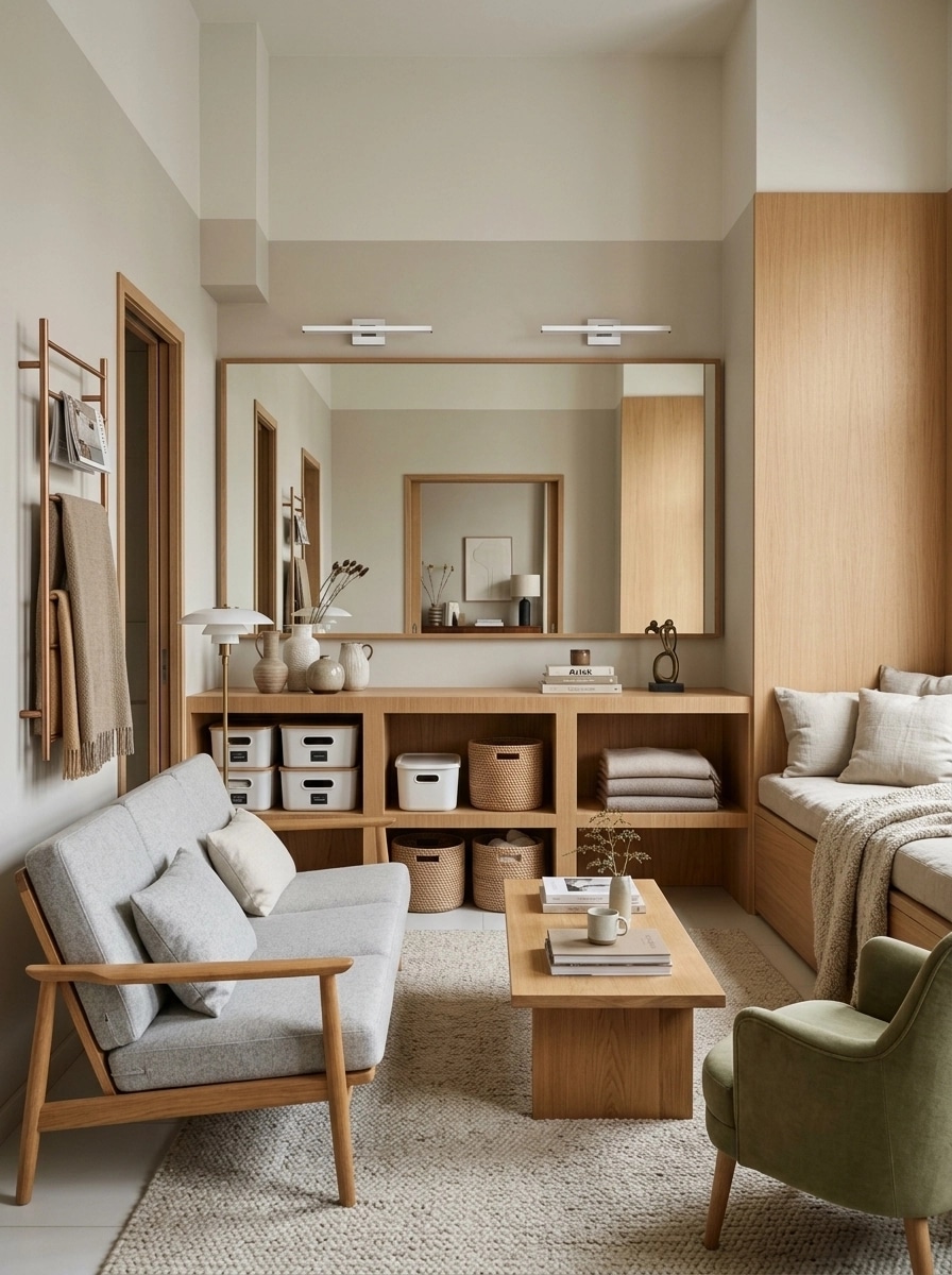 Scandinavian Living Room design — interior photo by GenRoom AI