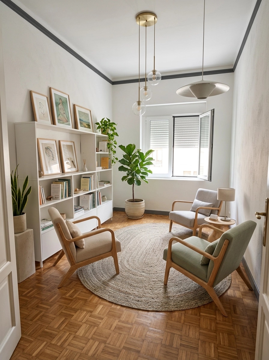 Interior design in Scandinavian style — lobby by GenRoom AI