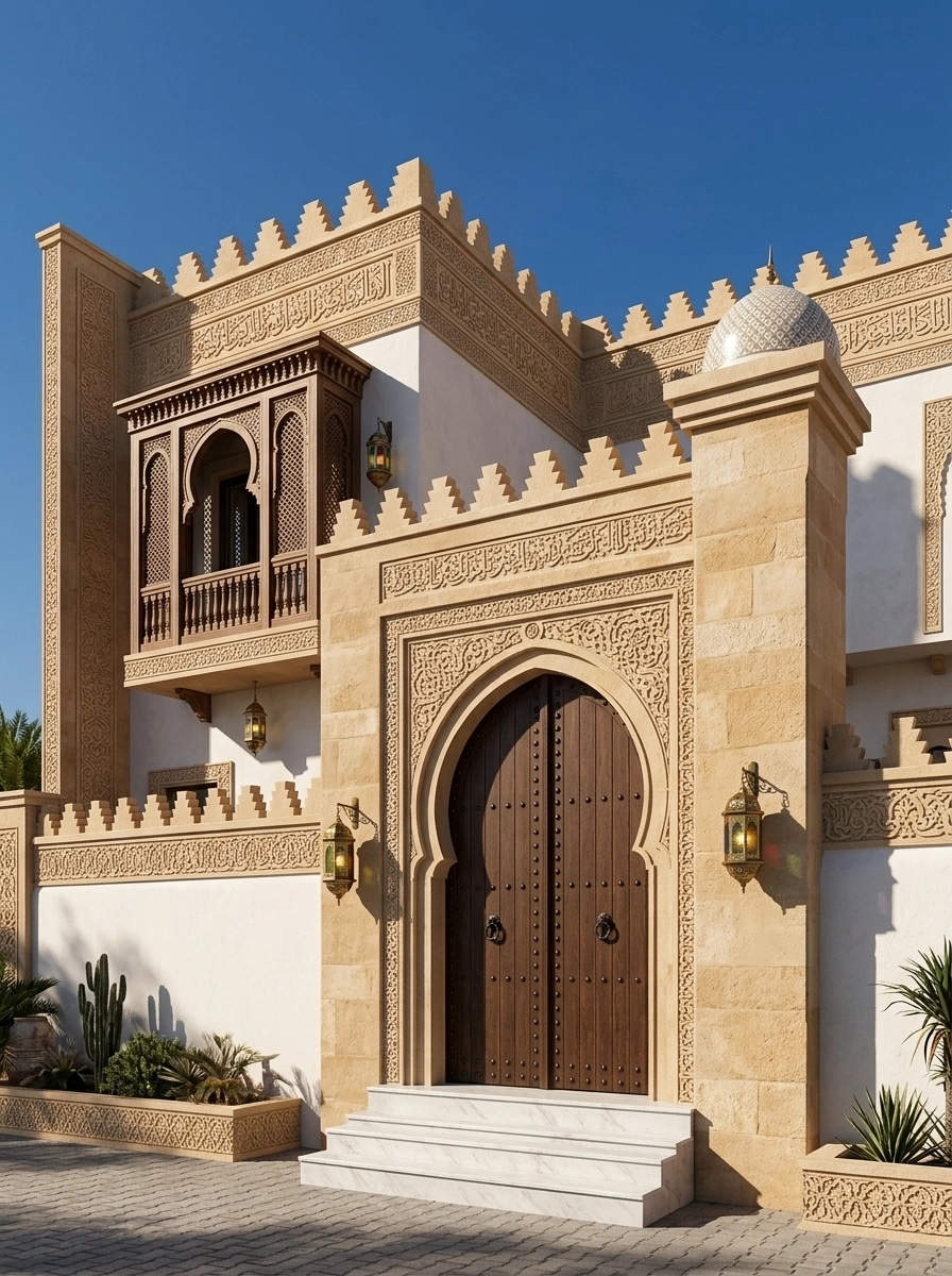 Arabian Facade Facade design — facade photo by GenRoom AI