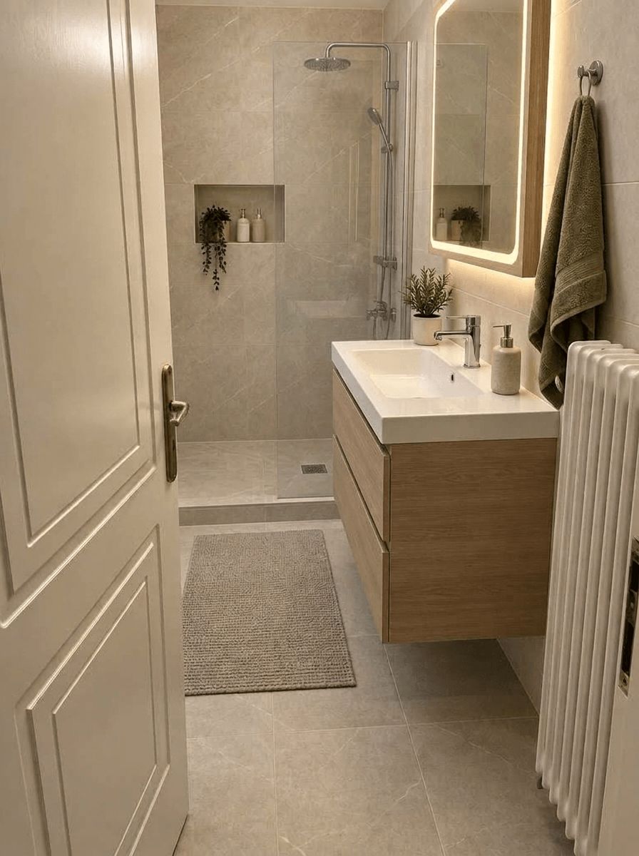 Bathroom interior in Contemporary style — photo by GenRoom AI