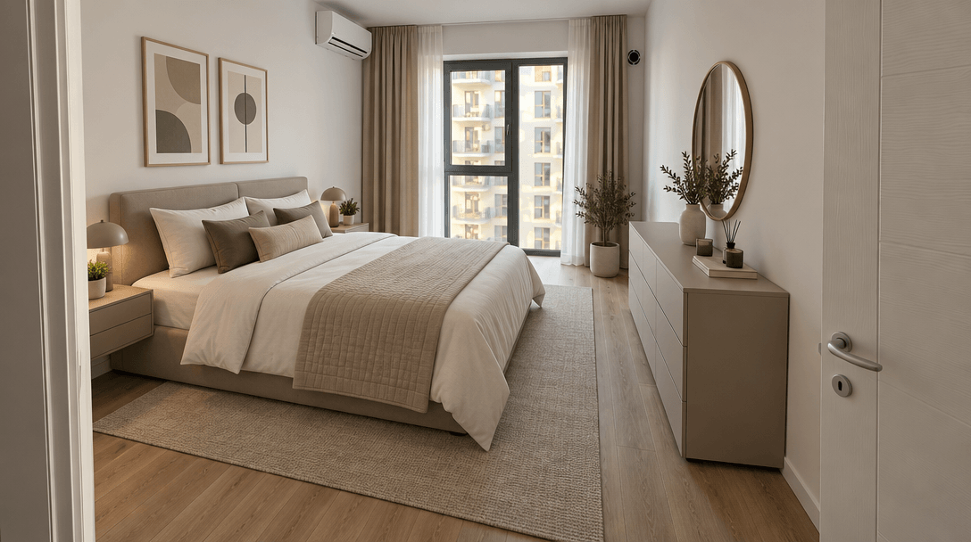 Interior design in Minimalism style — Bedroom by GenRoom AI