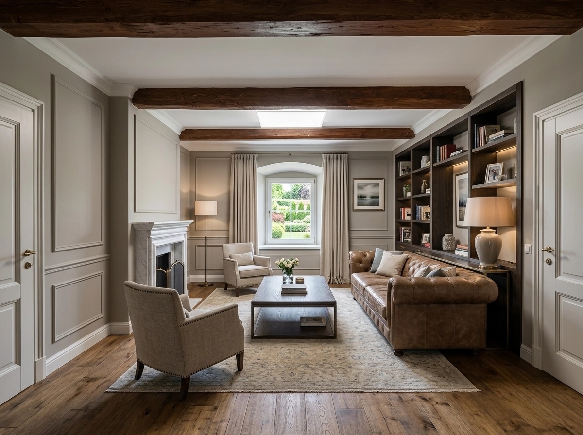 Transitional Living Room design — interior photo by GenRoom AI