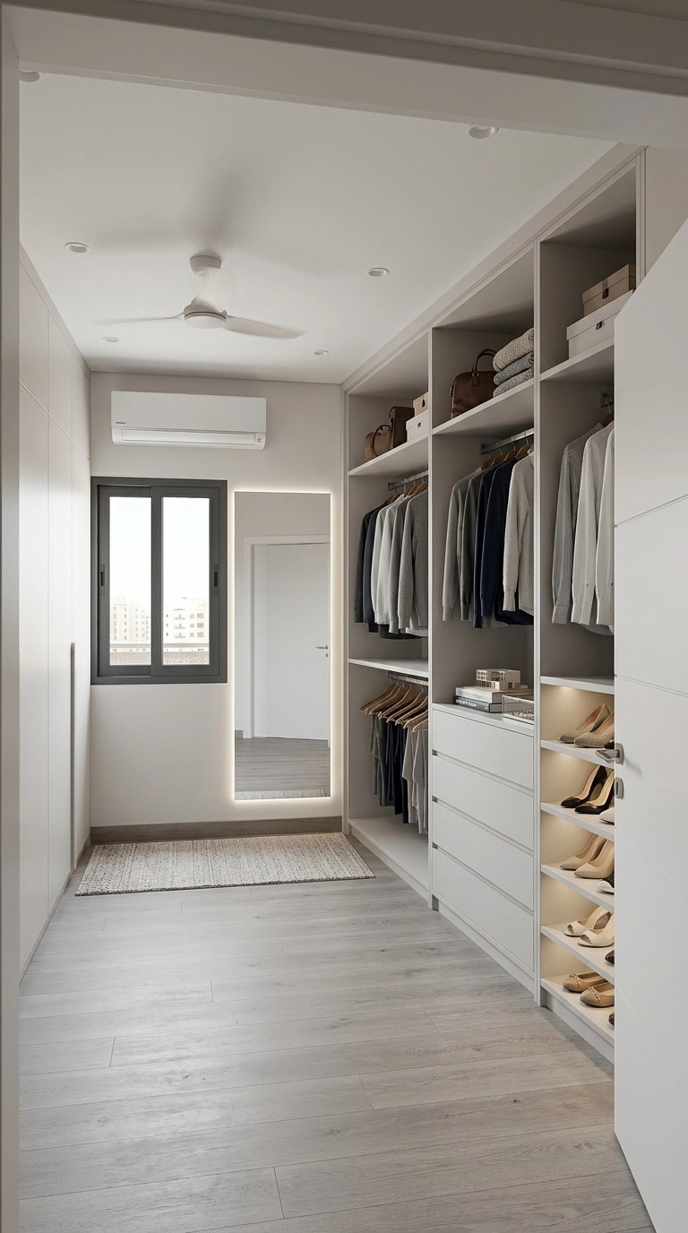 Interior design in Minimalism style — wardrobe by GenRoom AI