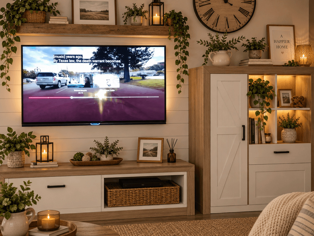 Modern Farmhouse Living Room design — interior photo by GenRoom AI