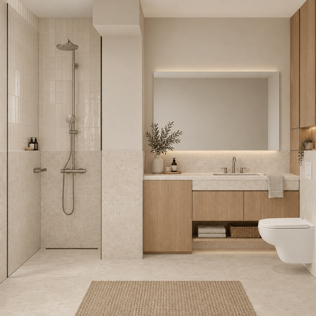 Interior design in Scandinavian style — Bathroom by GenRoom AI