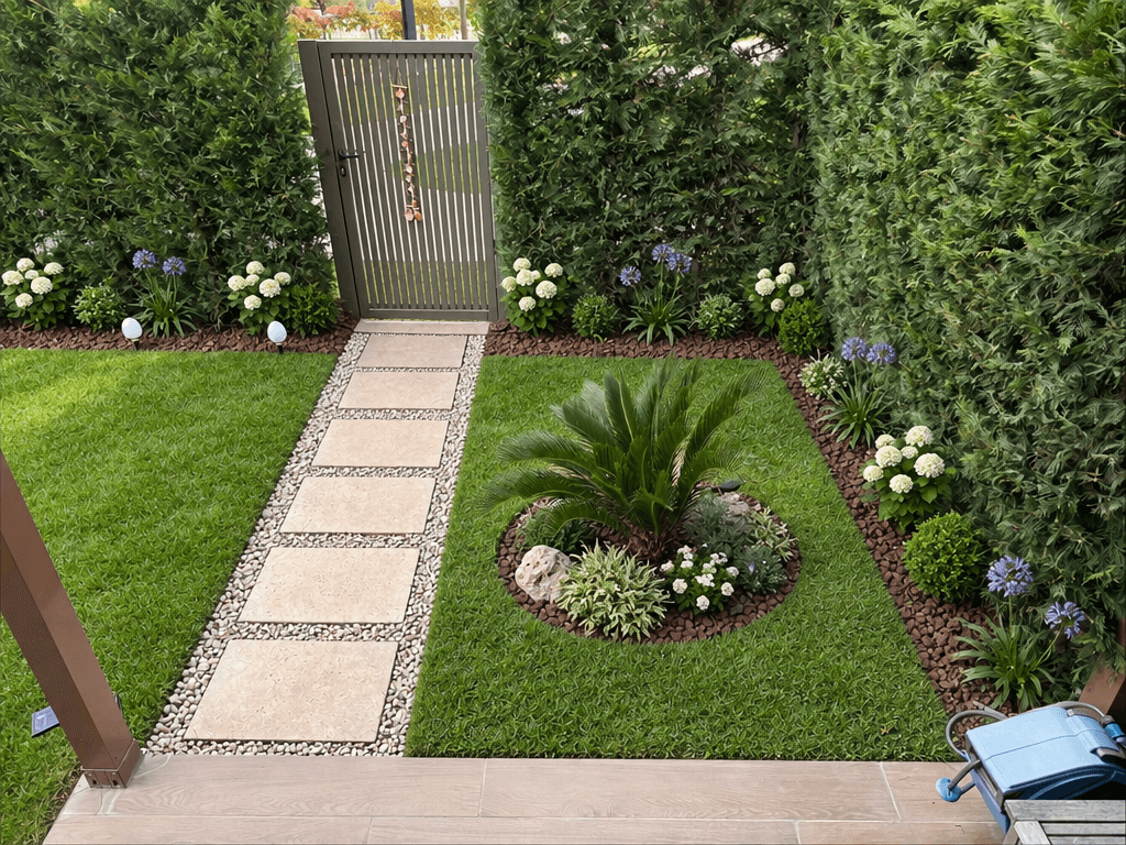 Landscape design in Turkish Garden style — Yard by GenRoom AI
