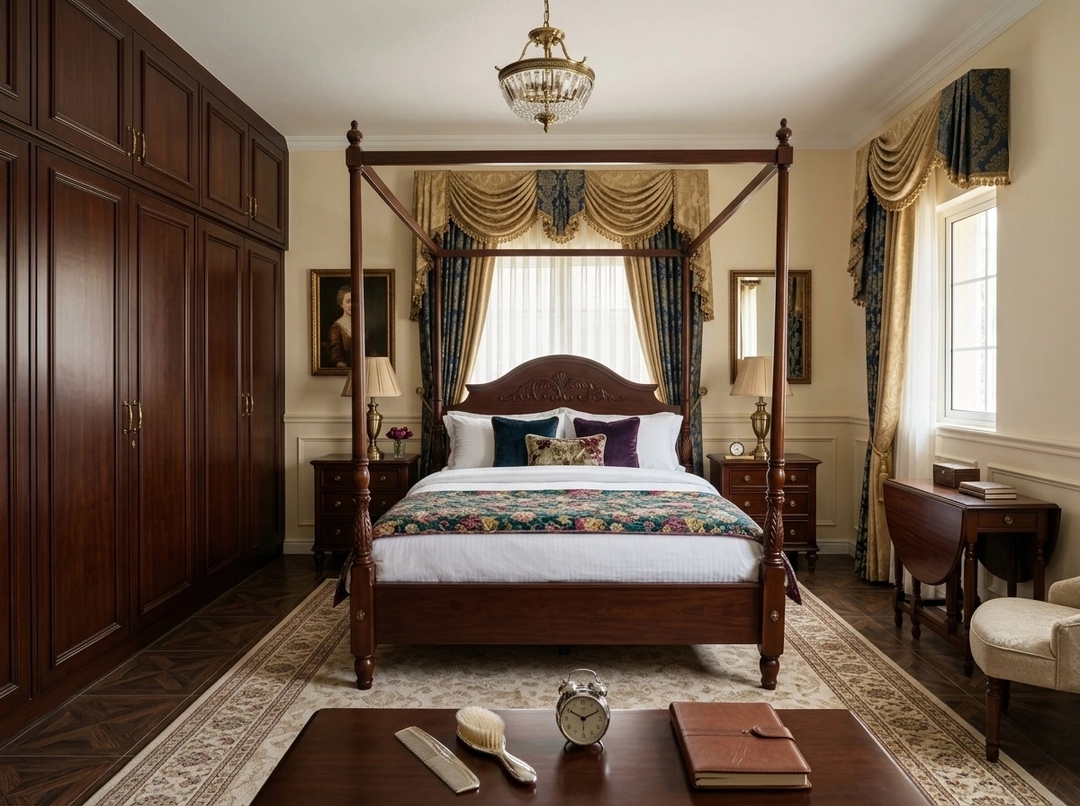 British Bedroom design — interior photo by GenRoom AI