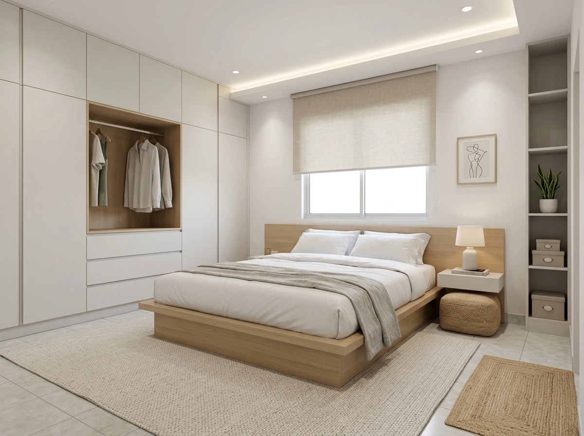 Minimalism Bedroom design — interior photo by GenRoom AI