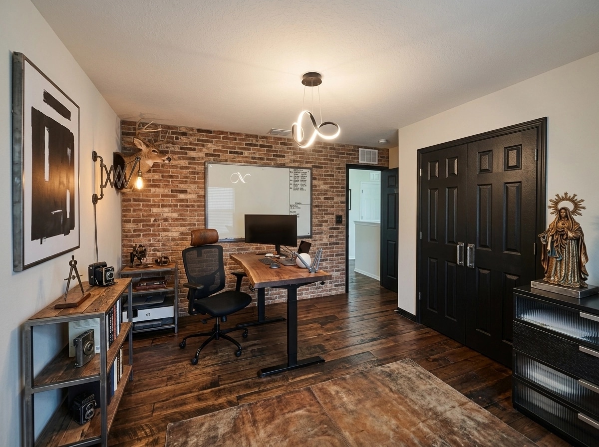 Loft / Industrial Ofis design — interior photo by GenRoom AI
