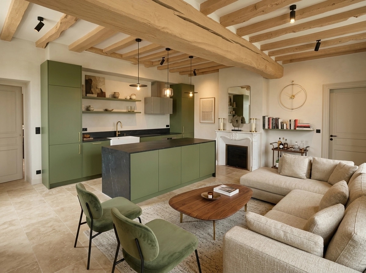 Interior design in Contemporary style — Living Room by GenRoom AI
