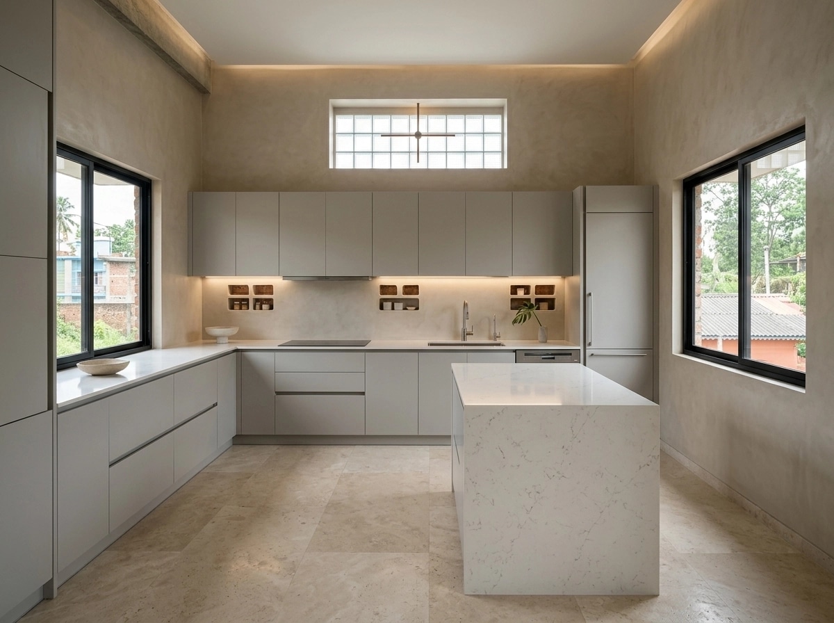 Minimalism Kitchen design — interior photo by GenRoom AI