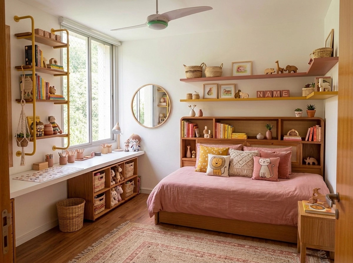 Bohemian Habitación Infantil design — interior photo by GenRoom AI