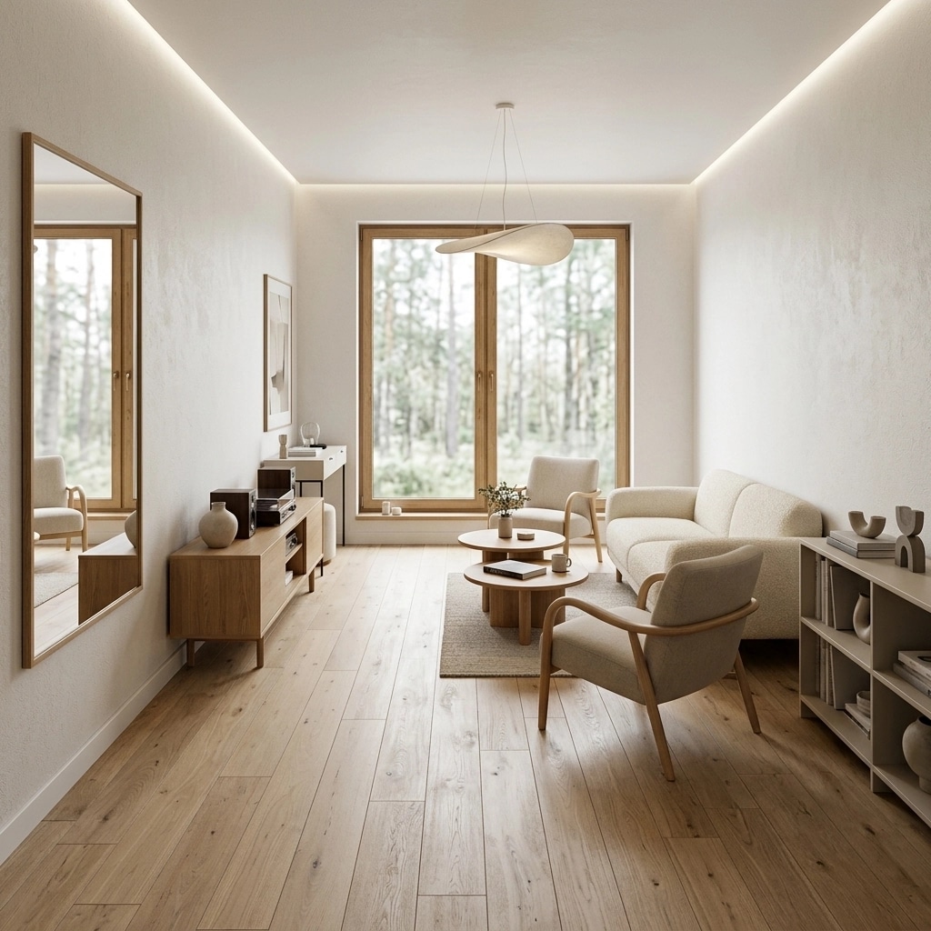 Scandinavian Living Room design — interior photo by GenRoom AI