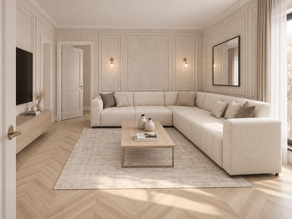 Contemporary Living Room design — interior photo by GenRoom AI