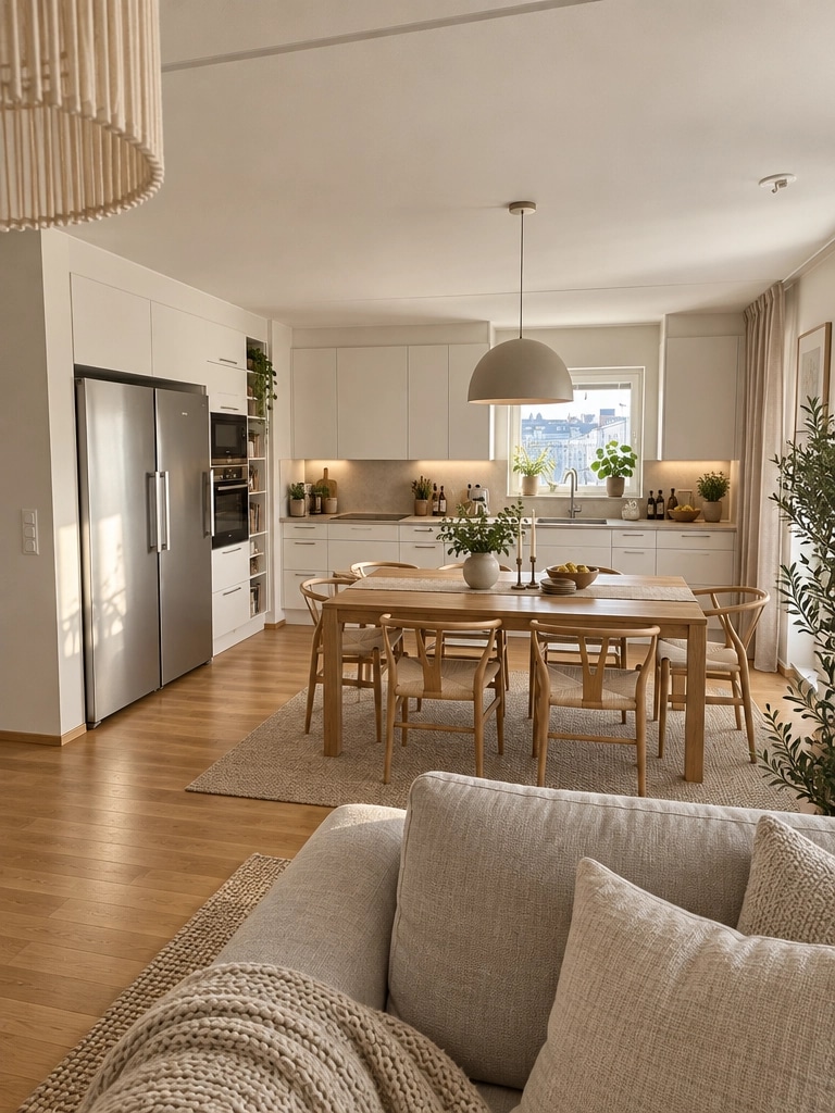 Interior design in Scandinavian style — Kitchen by GenRoom AI