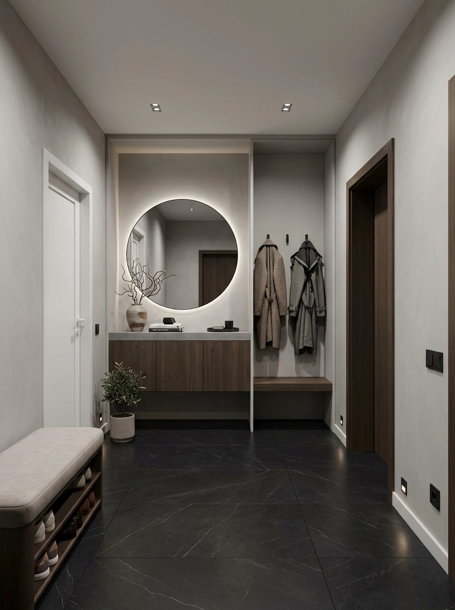 Interior design in Contemporary style — Hallway by GenRoom AI