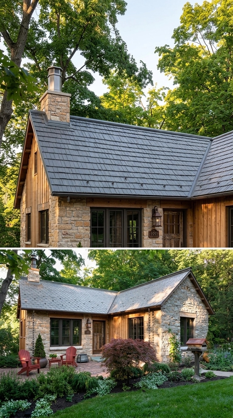 Cephe tasarımı Barnhouse Facade stili — Cephe GenRoom AI