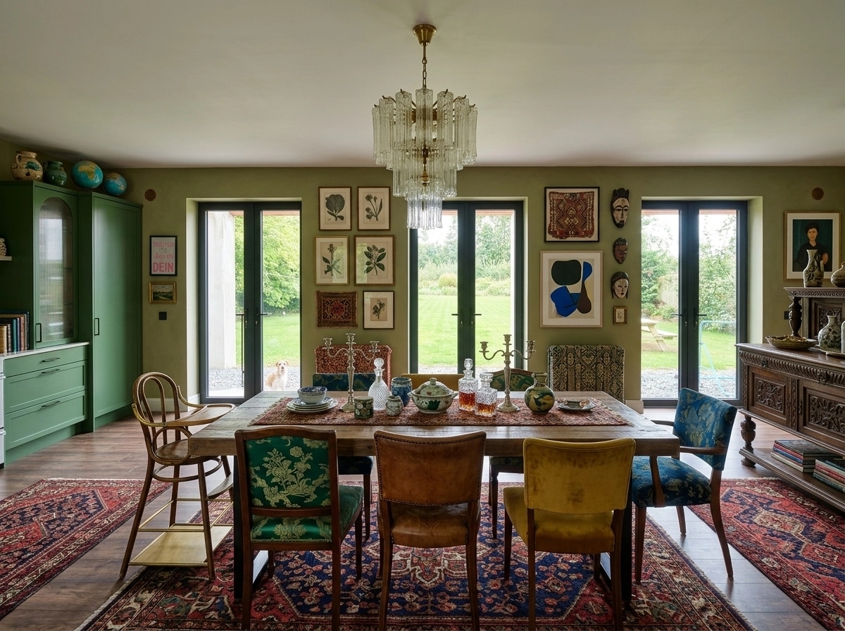 Interior design in Eclectic style — dining_room by GenRoom AI