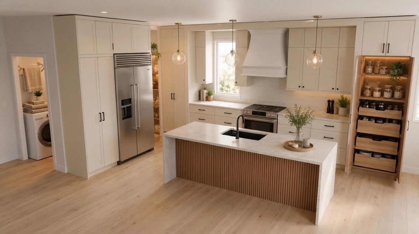 Interior design in Transitional style — Kitchen by GenRoom AI