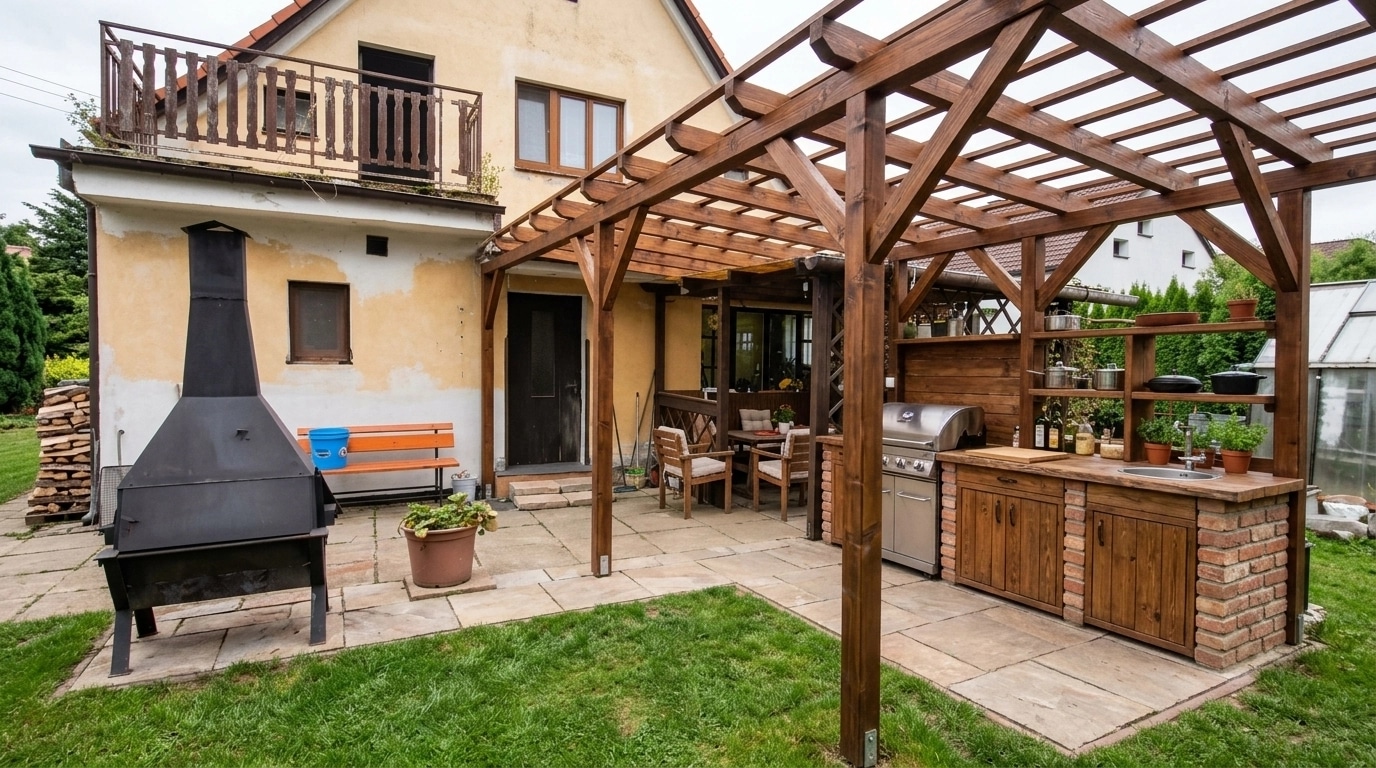 Yard design in no_style style — photo by GenRoom AI