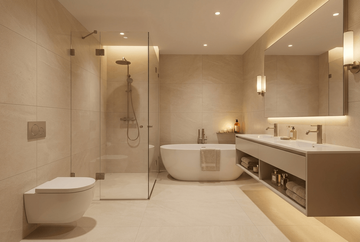 Bathroom interior in no_style style — photo by GenRoom AI