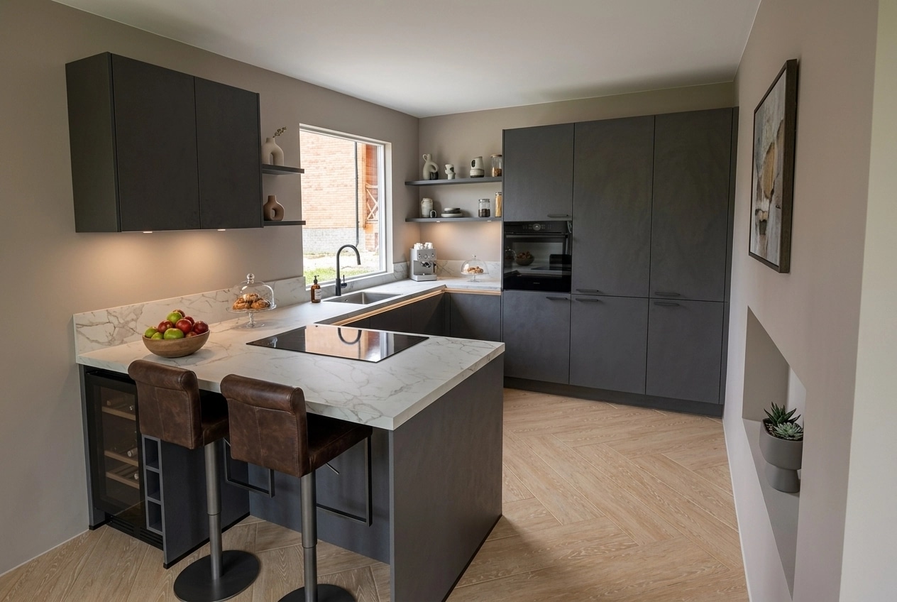 Interior design in Contemporary style — Kitchen by GenRoom AI
