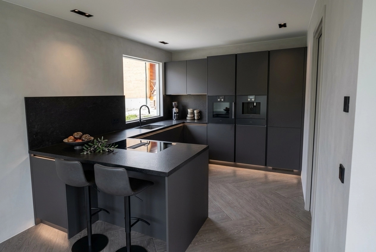 Minimalism Kitchen design — interior photo by GenRoom AI
