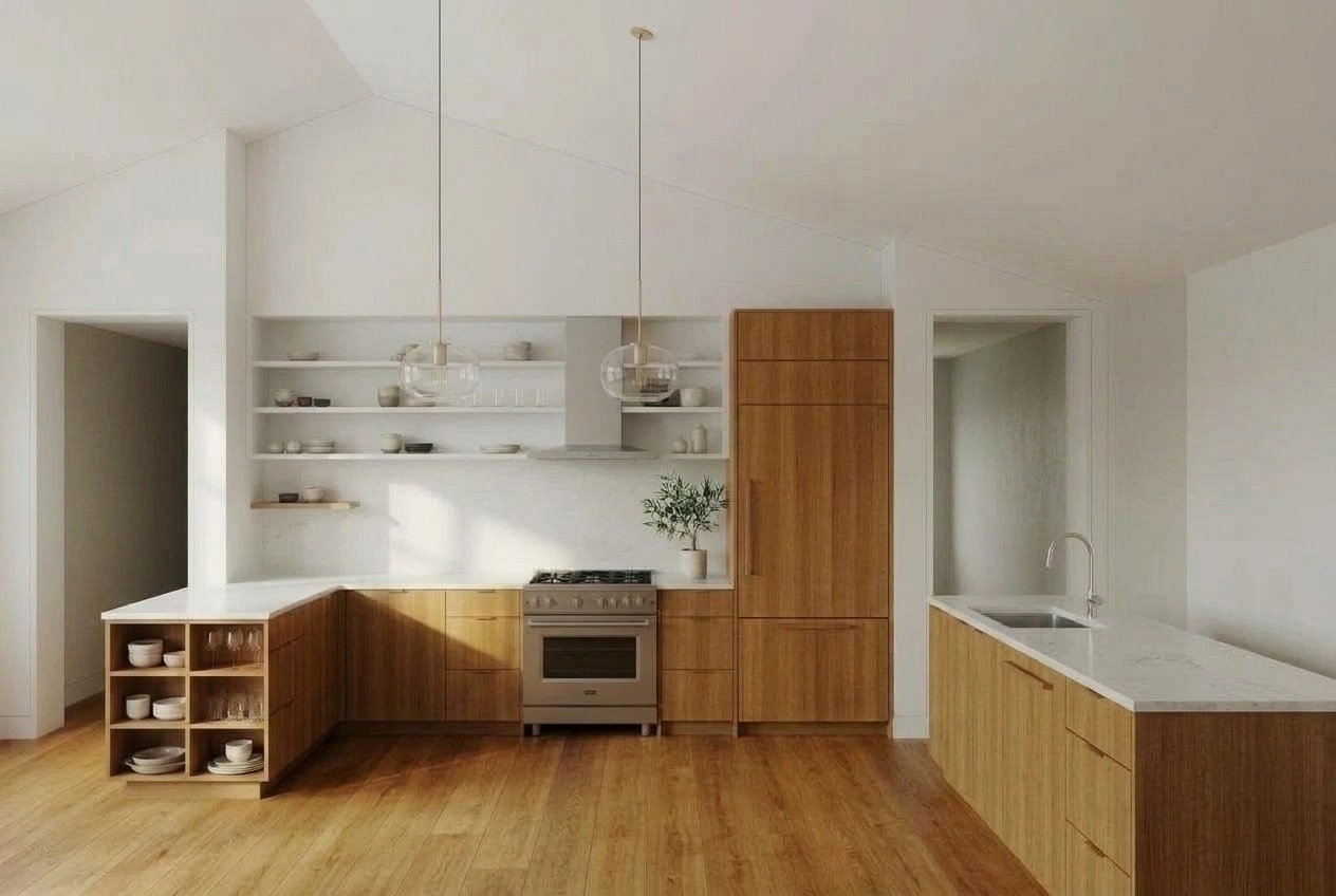 Interior design in Scandinavian style — Kitchen by GenRoom AI