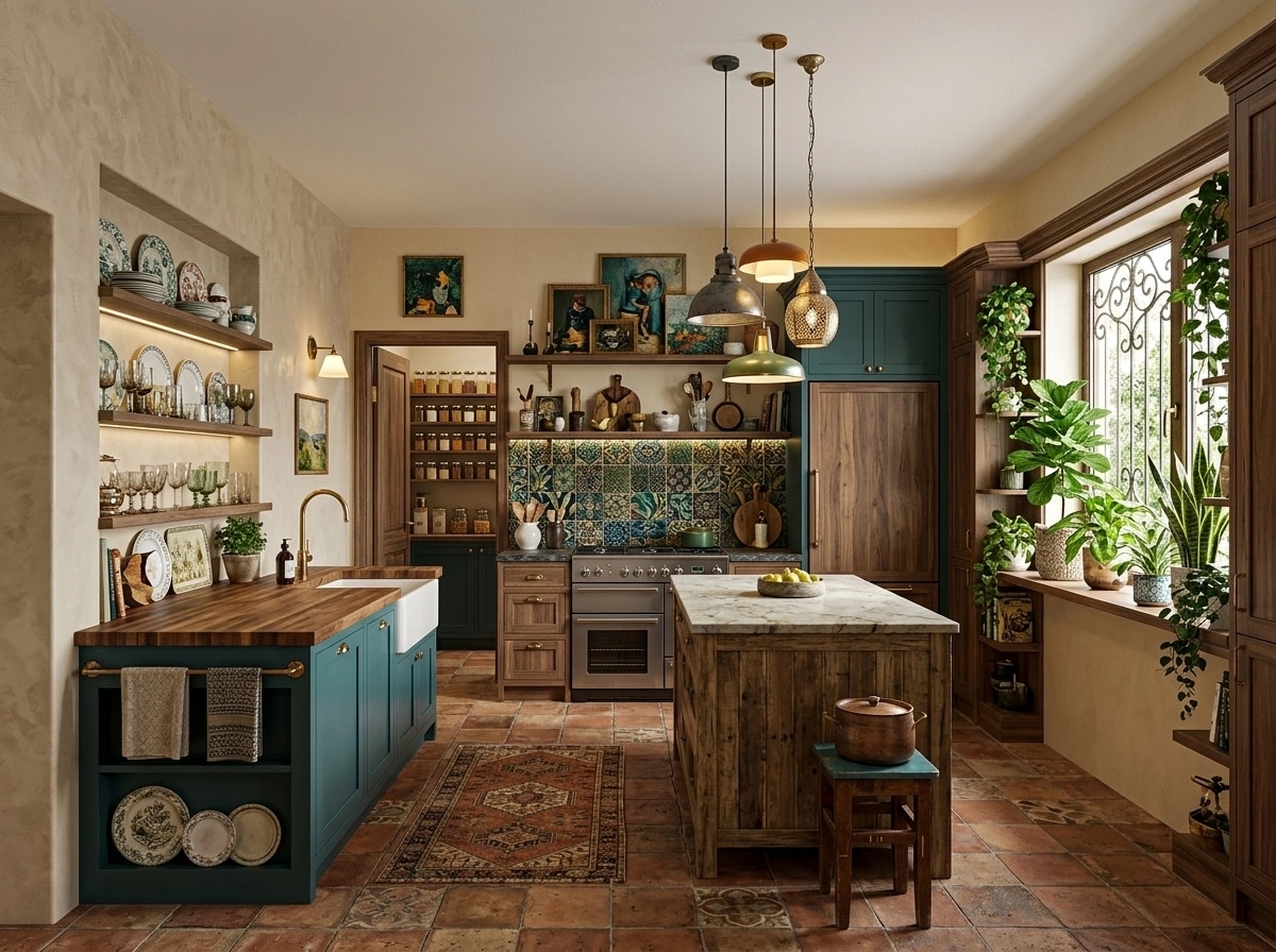 Eclectic Kitchen design — interior photo by GenRoom AI