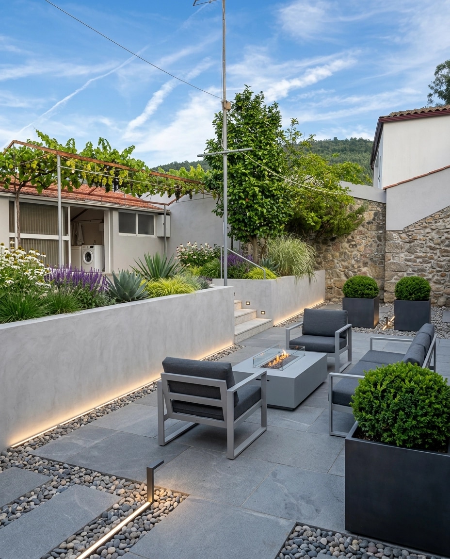 Landscape design in Contemporary Yard style — Yard by GenRoom AI