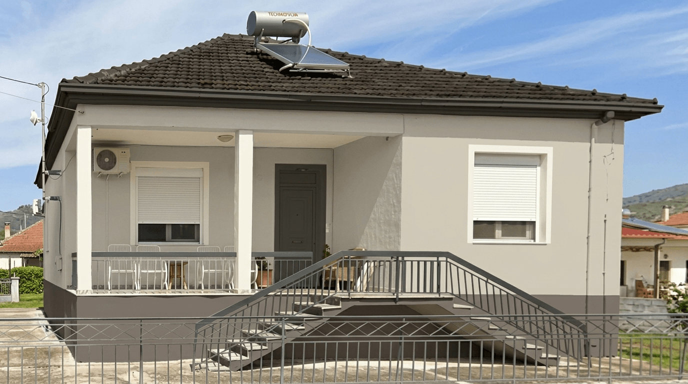 Facade design in no_style style — photo by GenRoom AI