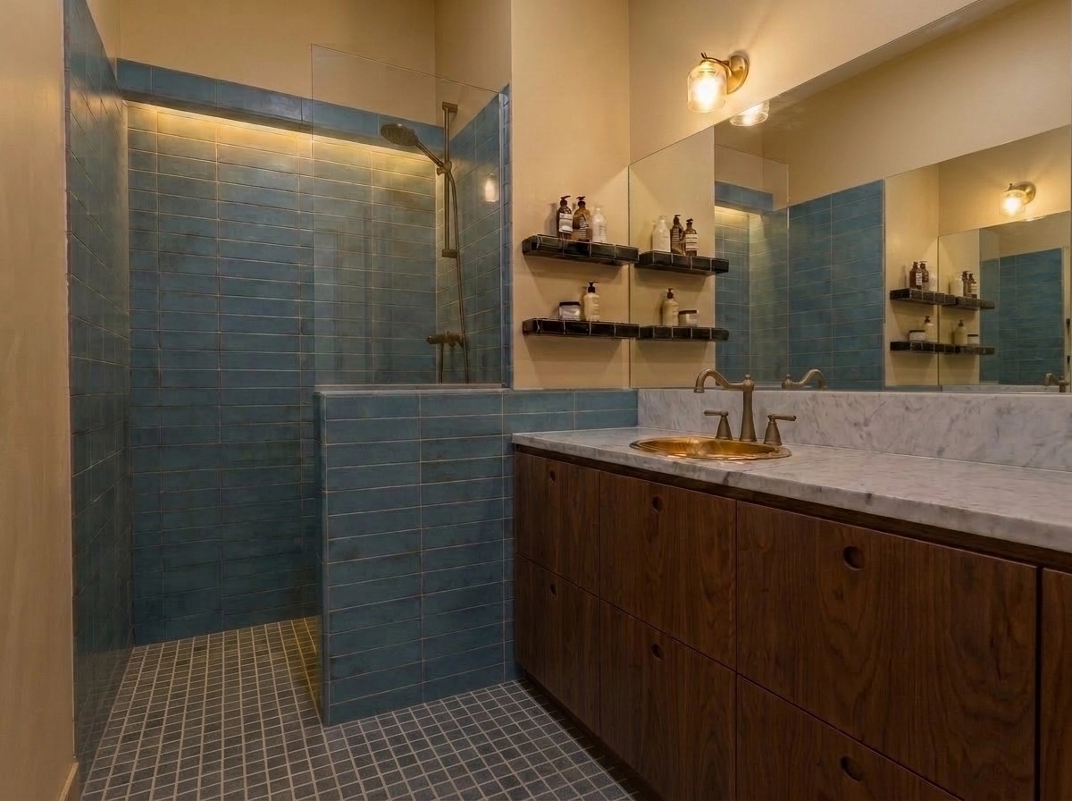 Bathroom interior in no_style style — photo by GenRoom AI