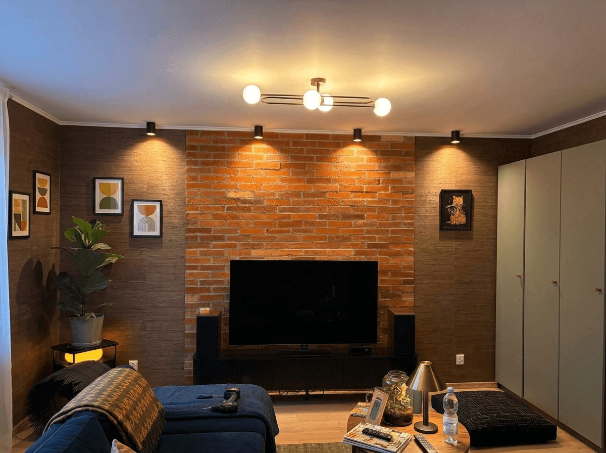 Interior design in Mid-Century Modern style — Living Room by GenRoom AI
