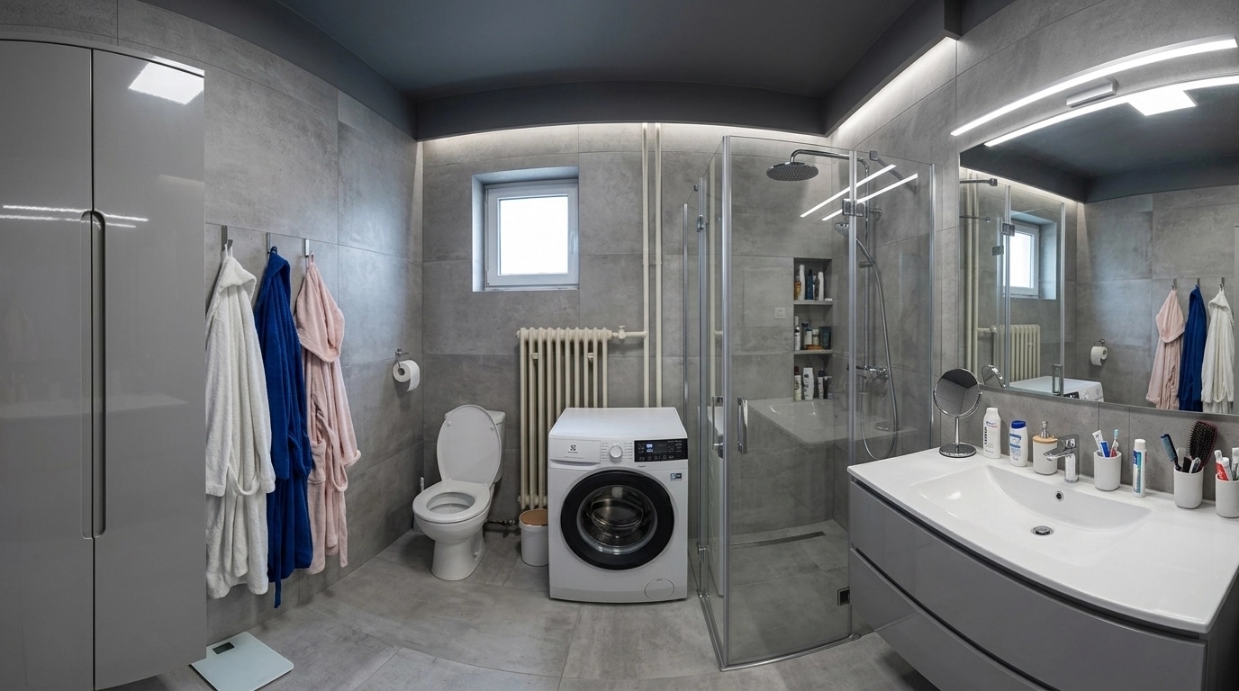 Bathroom interior in no_style style — photo by GenRoom AI
