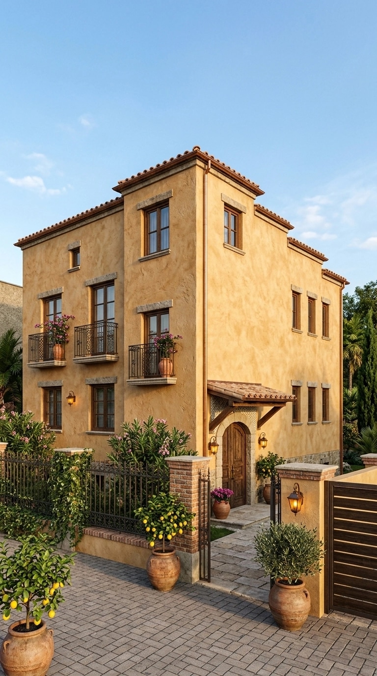 Mediterranean Facade Facade design — facade photo by GenRoom AI