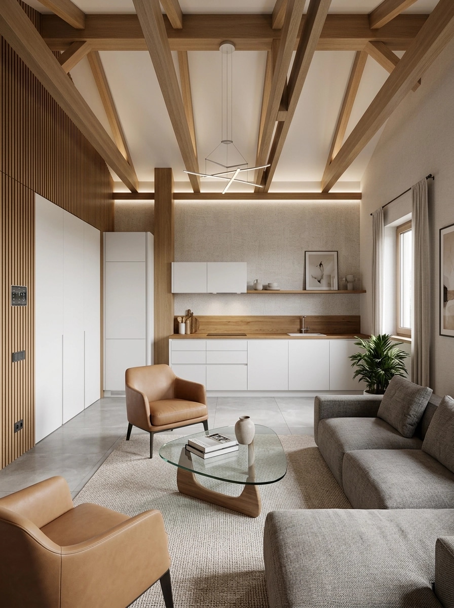 Interior design in Contemporary style — Living Room by GenRoom AI