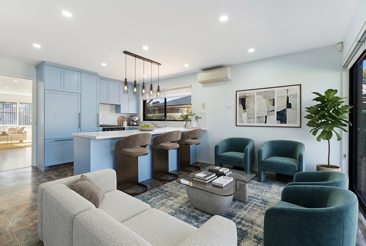 Interior design in Contemporary style — Living Room by GenRoom AI
