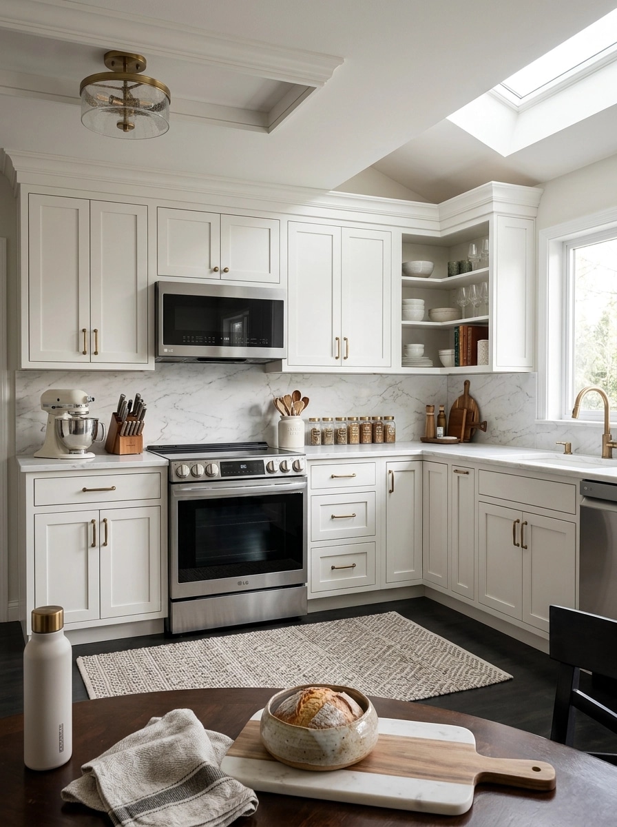 Kitchen interior in Transitional style — photo by GenRoom AI