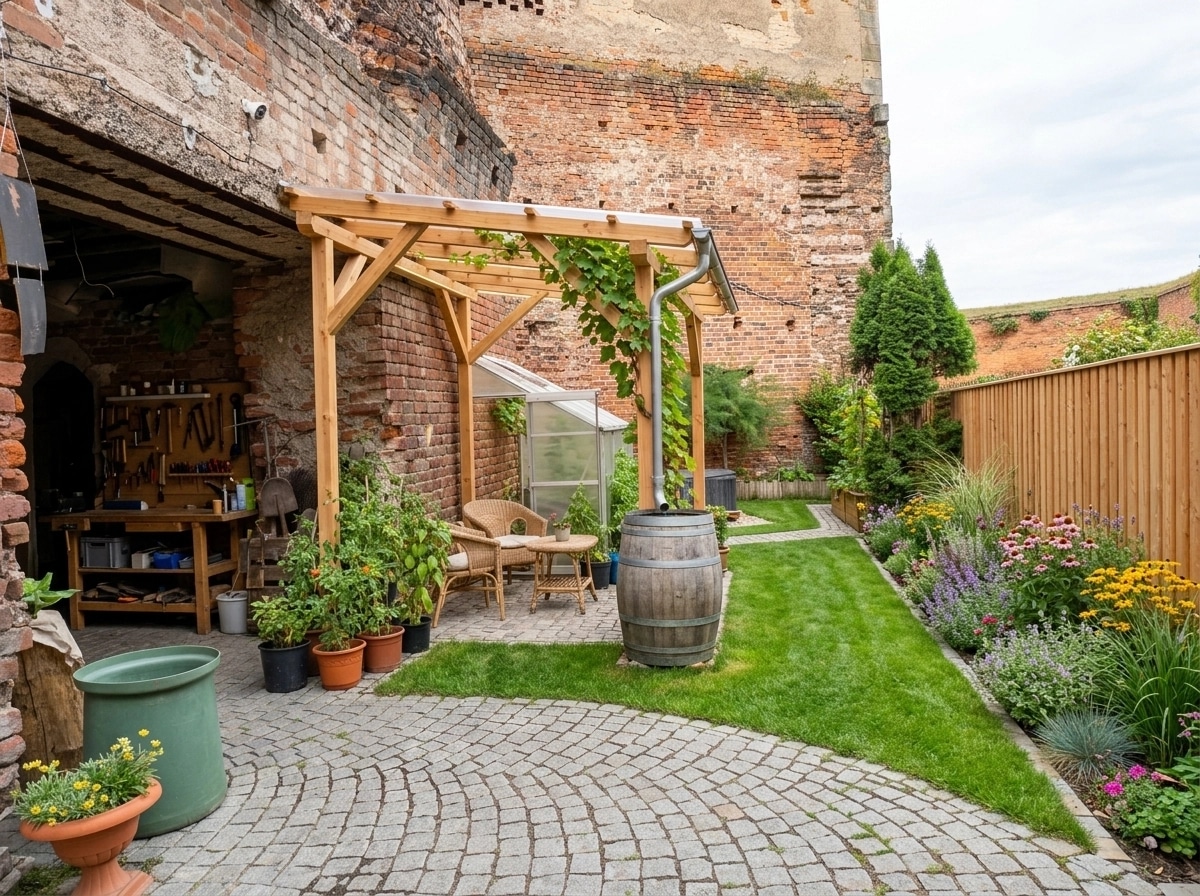 Landscape design in Eco Natural Garden style — Yard by GenRoom AI