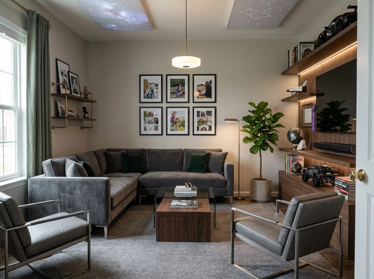 Interior design in Contemporary style — Living Room by GenRoom AI